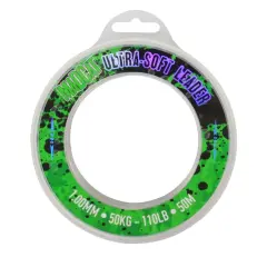 Nawijana na szpulę najmocniejsza żyłka przyponowa Madcat Ultra-Soft Leader, 1.00mm, 50kg, 110lb, 50m.