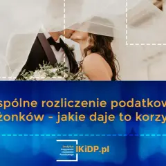 Młoda para pod welonem, symbolizująca wspólne rozliczenie małżonków. Sprawdź, jak progi podatkowe wpływają na korzyści z tej formy opodatkowania.