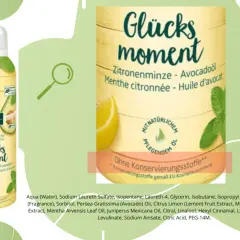 Kneipp Glücksmoment Schaum-Dusche mit Zitrone & Avocado. Inhaltsstoffe wie Sodium Anisate sorgen für ein erfrischendes Duscherlebnis.