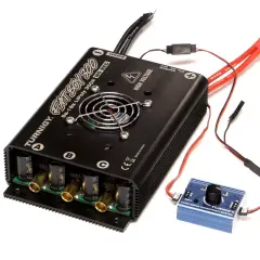 Regulator obrotów silnika elektrycznego Turnigy Fatboy 300A z potencjometrem do precyzyjnego sterowania.
