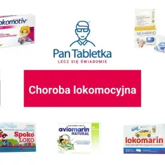 Produkty na chorobę lokomocyjną: Lokomotiv, Anaketon, Spoko LOKO, Aviomarin, Lokomarin, Sea-Band. Pomoc na wymioty w podróży.