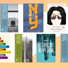 Książki o Nowym Jorku: "Miasto zwane samotnością", "Z Nowym Jorkiem na...", "Nie w humorze" Fran Lebowitz, "Nowojorczycy" Craiga Taylora, "Nowy Jork" Magdaleny Rittenhouse, "Deliryczny Nowy Jork" i "Poniedziałkowe dzieci" Patti Smith.