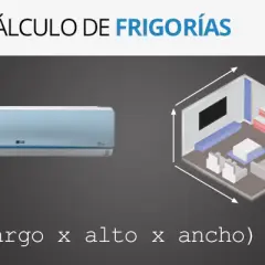 Cálculo de frigorías para aire acondicionado: un split y una habitación con medidas.
