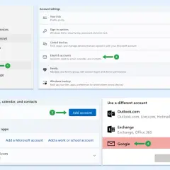 Ustawienia konta w telefonie. Dodaj nowe konto email, kalendarz i kontakty.