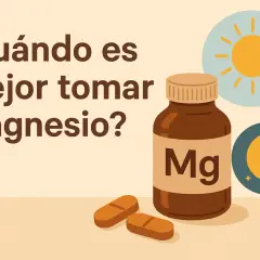 ¿Cuándo es mejor tomar Magnesio? Descubre cuánto magnesio tomar al día para tu bienestar.