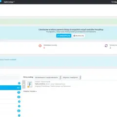 Panel PrestaShop: lista modułów, zainstalowane, nieaktywne, do aktualizacji. Jak się zalogować do aplikacji hello jm?