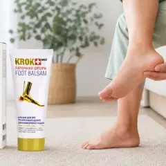Ból pięty? Balsam Krok Med Foot Balsam na ostrogi piętowe przynosi ulgę i komfort chodzenia.