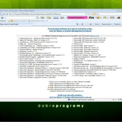 Lista programów z Belarc Advisor. Znajdź nieużywane oprogramowanie i zredukuj koszty licencji.