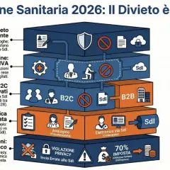 Schema sulla fatturazione sanitaria 2026: divieto definitivo. Dettagli su esenzioni IVA, fatture B2C/B2B e rischi per il professionista sanitario.