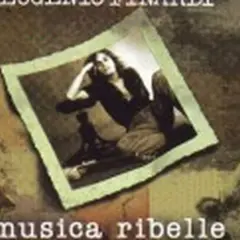 Copertina album Eugenio Finardi: "Musica ribelle", con foto in bianco e nero di una donna.