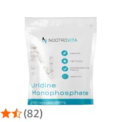 Beutel mit Uridinmonophosphat-Kapseln. Informationen zu uridinmonophosphat nebenwirkungen sind nicht ersichtlich.