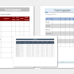 Kostenlose Trainingsplan-Vorlagen für die Wochenplanung. Hier sind Beispiele für tägliche und wöchentliche Trainingspläne.