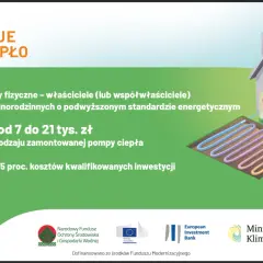 Dofinansowanie do pompy ciepła dla nowych domów jednorodzinnych. Dotacja od 7 do 21 tys. zł.