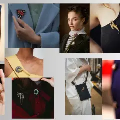 Inspiracje, jak nosić broszkę: od motyla na płaszczu po eleganckie ozdoby na sukienkach i marynarkach.