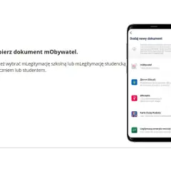 Wybierz z listy dokument mObywatel lub legitymacja emeryta-rencisty.