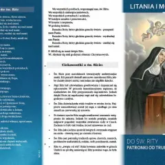 Litania do św. Rity, patronki od trudnych spraw, z modlitwą i ciekawostkami o jej życiu.