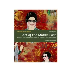 Book cover "Art of the Middle East" by Saeb Eigner, featuring portraits and abstract art, showcasing modern and contemporary **middle eastern artists**.