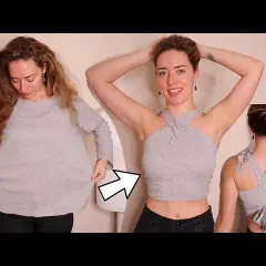 Crop top DIY z bluzki: Szybka metamorfoza bez igły i nitki