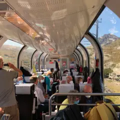 Resa med tåg genom Alperna, en fantastisk upplevelse under ett interrail italien.