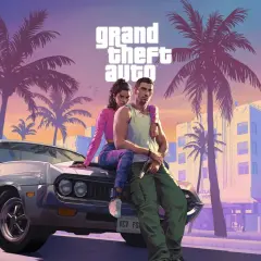 Para dowódców z GTA 6, siedzących na samochodzie, w tle palmy i budynki. Czekamy na premierę i zastanawiamy się, ile będzie kosztować GTA 6.