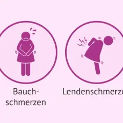 Anzeichen einer Fehlgeburt in der 17. SSW: Blutungen, Bauchschmerzen, Rückenschmerzen, Abnahme von Schwangerschaftssymptomen.
