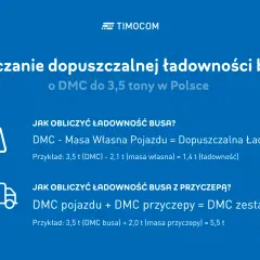 Obliczanie dopuszczalnej ładowności busa do 3,5 tony. Wzory na obliczenie ładowności busa i zestawu z przyczepą.