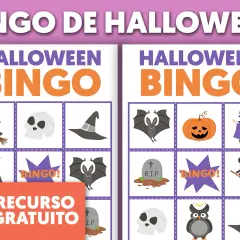 Tableros de bingo halloween para imprimir con brujas, calabazas, murciélagos y calaveras. ¡Un recurso gratuito para la diversión!