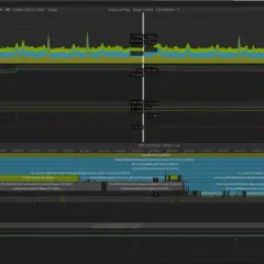 Analyse de performance dans l'application Unity, montrant l'utilisation du CPU et du GPU.
