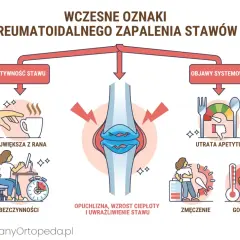 Wczesne objawy wirusowego zapalenia stawów: sztywność, opuchlizna, utrata apetytu, zmęczenie, gorączka.