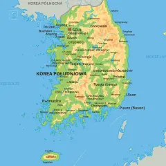 Gdzie jest Seul? Na mapie Korei Południowej, stolica Seul znajduje się na północnym zachodzie, blisko granicy z Koreą Północną.