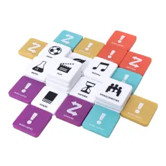 Kolorowe kafelki z symbolami i napisami, m.in. "Wiem lepiej", "Sport", "Nauka", "Film", "Muzyka", "Historia", "Społeczeństwo", "Książki", "Zamiana".