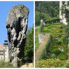 Maczuga Herkulesa, gdzie jest? W skale i zamku z ogrodem.