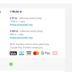Na ile rat można rozłożyć ubezpieczenie samochodu bez dodatkowych kosztów?