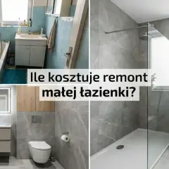 Przed i po metamorfozie łazienki. Sprawdź, jaki jest remont łazienki koszt i jak odnowić małe wnętrze.