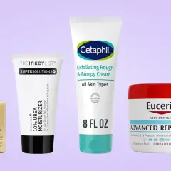 Zestaw kosmetyków do pielęgnacji skóry: Clinique, The Inkey List, Cetaphil i Eucerin. Wśród nich kremy i emulsje, w tym cremobaza.