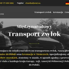 Chwolka specjalizuje się w transporcie zwłok z zagranicy. Dowiedz się, ile trwa sprowadzenie zwłok z Niemiec do Polski.