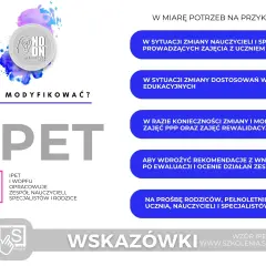 Grafika z napisem "IPET", ikoną mózgu i kolorowymi plamami.