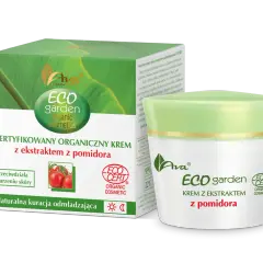 Ava Laboratorium Eco Garden, certyfikowany organiczny krem na dzień z ekstraktem z pomidora. Naturalna kuracja odmładzająca.