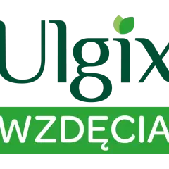 Ulgix Wzdęcia Max – ulga dla brzucha. Zielone liście symbolizują naturalne składniki.