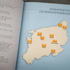 Mapa województwa zachodniopomorskiego z zaznaczonymi zamkami. Odkryj ciekawe zamki w Polsce!
