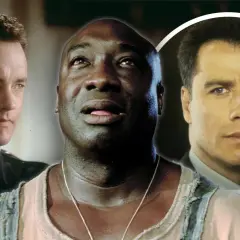 Die Hauptdarsteller von "The Green Mile": Tom Hanks, Michael Clarke Duncan und John Travolta.