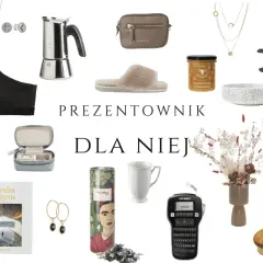 Zestawienie prezentów dla niej: biżuteria, akcesoria, książki i sprzęt AGD. Idealny praktyczny prezent dla kobiety.