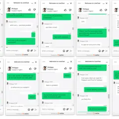 Rozmowa o założeniu konta zagranicznego online. Klient pyta o dokumenty, waluty i bezpieczeństwo.