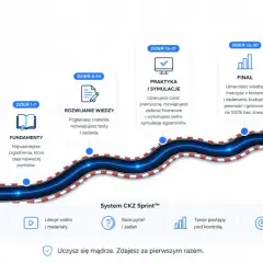 Droga do sukcesu: od fundamentów po finał, jak zdać egzamin na prawo jazdy. Sprint CKZ Sprint™ to Twój plan na pewne zwycięstwo.
