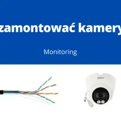 Przewody sieciowe i kamera IP Dahua. Podłączenie kamery IP do monitoringu.