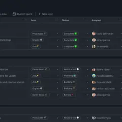 Tableau de suivi de projet "OctoArcade Invaders" avec des tâches groupées par phase (Prototype, Beta, Lancement). Un avis sur GitHub pourrait concerner la progression de ces tâches.