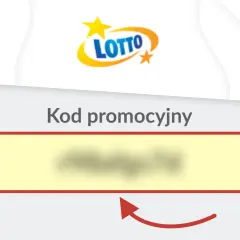 Lotto loteria promocyjna: wpisz swój kod promocyjny w pole.