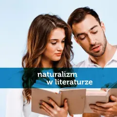 Para czyta książkę, zgłębiając tajniki **naturalizmu** w literaturze.