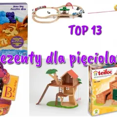 Kreatywne zabawki dla dzieci 5 lat: piaskownica kinetyczna, kolejka, domek na drzewie, koraliki i klocki. Idealne prezenty!