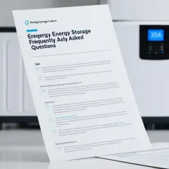 Dokument FAQ o magazynowaniu energii obok białego urządzenia z wyświetlaczem. Czy do fotowoltaiki potrzebny jest internet? Odpowiedź znajdziesz w dokumencie.